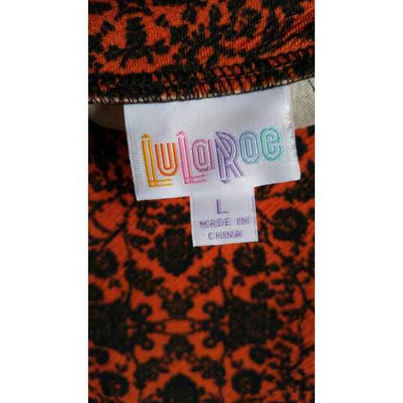 LuLaRoe Cassie Skirt Orange - Picture 2 of 6